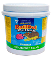 VENENO PARA RATAS PELLETS 100 GR AZUL RATIDEL